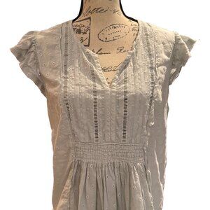 WRAP LONDON  Cotton eyelet top